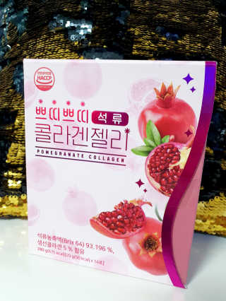 헬스업_쁘띠쁘띠석류콜라겐젤리_20g x 14포 — 5점을 준 리뷰어가 2020년 8월 올린 사용 사진