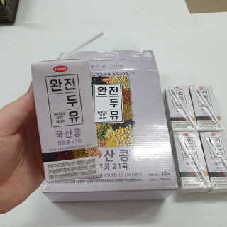 세상간단 완전푸드 [완전두유] 5종 — 5점을 준 리뷰어가 2020년 4월 올린 사용 사진