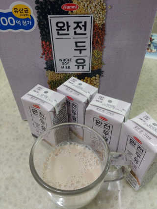 세상간단 완전푸드 [완전두유] 5종 — 5점을 준 리뷰어가 2020년 4월 올린 사용 사진