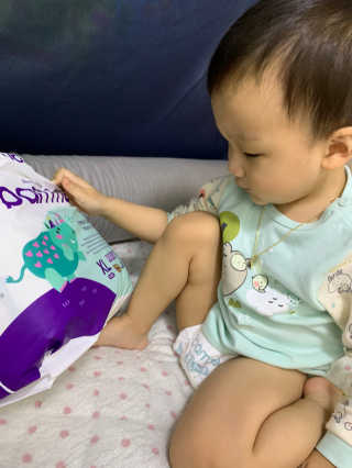 오브맘 밤 프리미엄 아기 기저귀 팬티형 밴드형 — 4점을 준 리뷰어가 2020년 11월 올린 사용 사진