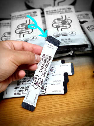 서울약사신협_FOS프리바이오틱스플러스쿠앤크_5gX100포 — 5점을 준 리뷰어가 2020년 5월 올린 사용 사진