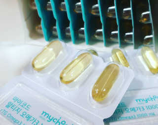 JW중외제약 마이코드 알티지 오메가3 1000 mg — 5점을 준 리뷰어가 2020년 9월 올린 사용 사진