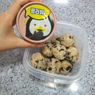 동원참치 펭수참치 — 5점을 준 리뷰어가 2020년 7월 올린 사용 사진