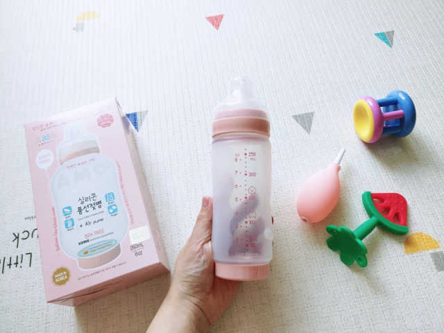아모베이비 실리콘 풍선젖병 2종 리뷰 사진