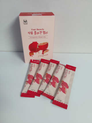 365더건강 에버뷰티 석류콜라겐 젤리 — 5점을 준 리뷰어가 2020년 7월 올린 사용 사진