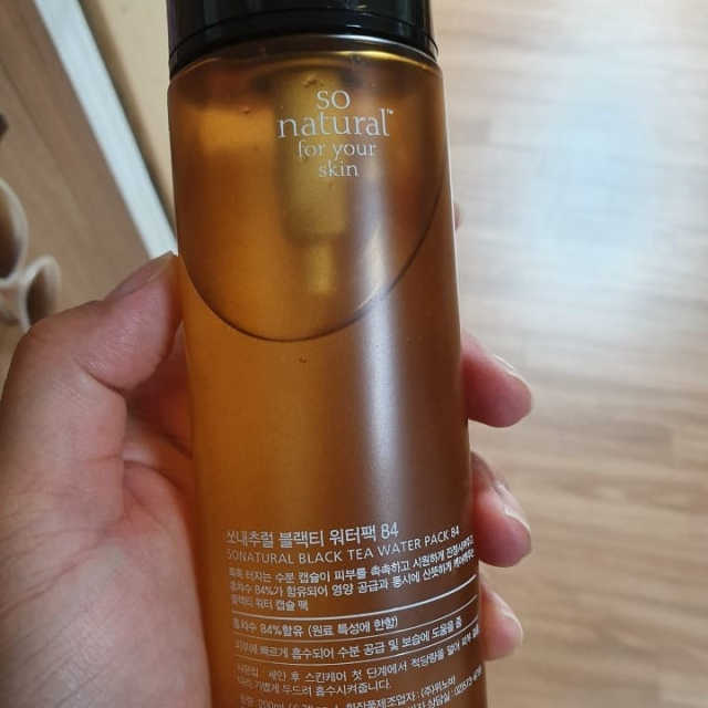 쏘내추럴 블랙티 워터팩84 리뷰 사진