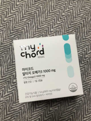 JW중외제약 마이코드 알티지 오메가3 1000 mg — 4점을 준 리뷰어가 2020년 7월 올린 사용 사진