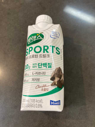 셀렉스스포츠 셀렉스 스포츠 드링크 초콜릿 _ 330ml x 12팩 — 5점을 준 리뷰어가 2020년 11월 올린 사용 사진