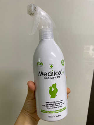 Medilox 메디록스 살균소독제_3종 500ml [택 1] — 4.5점을 준 리뷰어가 2020년 8월 올린 사용 사진