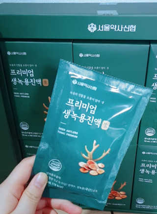 서울약사신협 약사신협_생녹용 진액_70ml x 30포 — 5점을 준 리뷰어가 2020년 9월 올린 사용 사진
