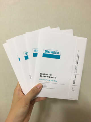 바이오믹 BIOMEEK SENSIMETIC SOOTHING MASK.S — 5점을 준 리뷰어가 2020년 6월 올린 사용 사진