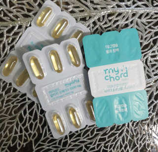 JW중외제약 마이코드 알티지 오메가3 1000 mg — 5점을 준 리뷰어가 2020년 7월 올린 사용 사진