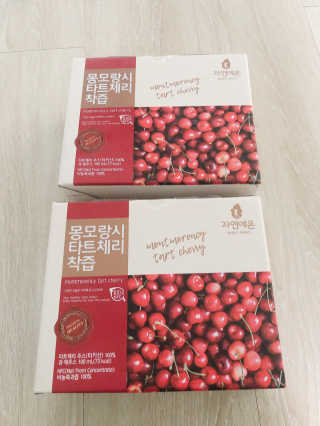 자연에온 몽모랑시 타트체리 착즙 100mL 10개입 2BOX — 4.5점을 준 리뷰어가 2020년 11월 올린 사용 사진