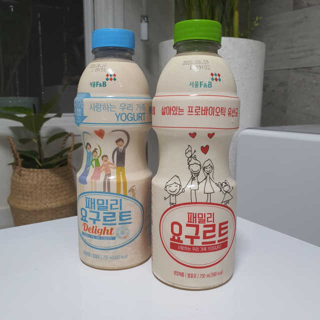 패밀리 요구르트 6병 리뷰 사진
