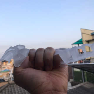 힐링팩토리 밸런스 발가락링 발가락교정기 A1 — 2점을 준 리뷰어가 2020년 4월 올린 사용 사진