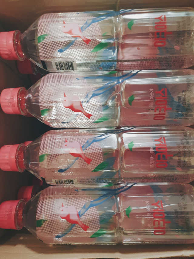 [아쿠아스] 제로칼로리 플레이버워터 복숭아/청포도 1BOX 20개입 리뷰 사진