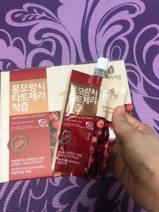 자연에온 몽모랑시 타트체리 착즙 100mL 10개입 2BOX — 4.5점을 준 리뷰어가 2020년 10월 올린 사용 사진