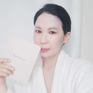 이너풀 하이 모이스처라이징 바이오셀룰로오스 마스크 — 5점을 준 리뷰어가 2020년 7월 올린 사용 사진