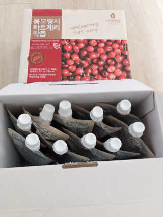 자연에온 몽모랑시 타트체리 착즙 100mL 10개입 2BOX — 4.5점을 준 리뷰어가 2020년 11월 올린 사용 사진