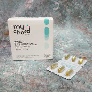 JW중외제약 마이코드 알티지 오메가3 1000 mg — 5점을 준 리뷰어가 2020년 9월 올린 사용 사진