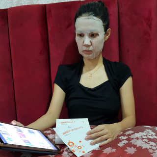 트리티스 [Treatis] Facial Sheet Mask — 5점을 준 리뷰어가 2020년 12월 올린 사용 사진