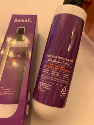 달리프 글램 헤어팩 인미스트 200ml — 5점을 준 리뷰어가 2020년 11월 올린 사용 사진