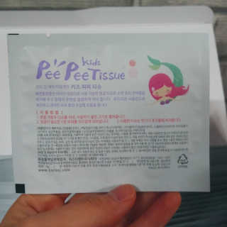 코리인제이아일랜드 키즈 피피티슈  Kids Pee Pee Tissue — 5점을 준 리뷰어가 2020년 10월 올린 사용 사진