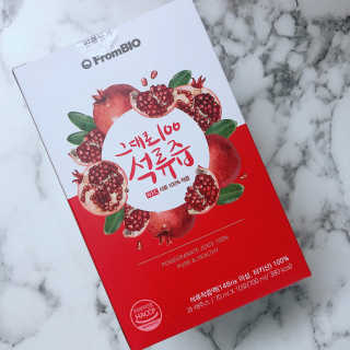 프롬바이오 오직 석류만 [그대로100 석류즙] 하루 1포로 건강하게 — 5점을 준 리뷰어가 2020년 4월 올린 사용 사진