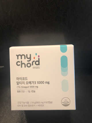 JW중외제약 마이코드 알티지 오메가3 1000 mg — 5점을 준 리뷰어가 2020년 7월 올린 사용 사진