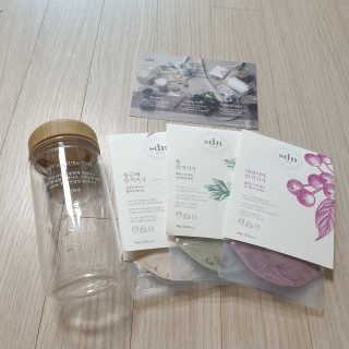 산들녘 한끼식사 스타터 패키지-둥근마/아로니아/쑥+전용보틀 — 5점을 준 리뷰어가 2020년 6월 올린 사용 사진