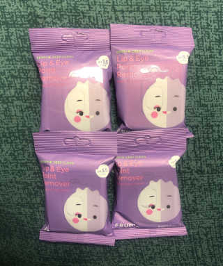 [후르디아] 블루베리 립앤아이 리무버 패드 4개 세트 — 3점을 준 리뷰어가 2020년 9월 올린 사용 사진