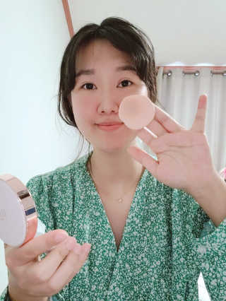 디어벨르 크림쿠션 DEAR BELLE CREAM COUSION — 5점을 준 리뷰어가 2020년 9월 올린 사용 사진