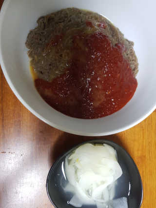 [해주냉면] 신천맛집 매운 비빔냉면 2인분 + 무절임 — 4점을 준 리뷰어가 2020년 5월 올린 사용 사진