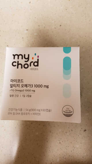 JW중외제약 마이코드 알티지 오메가3 1000 mg — 5점을 준 리뷰어가 2020년 7월 올린 사용 사진