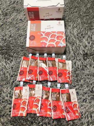 자연에온 핑크 자몽 착즙 100mL 10개입 2BOX — 4.5점을 준 리뷰어가 2020년 11월 올린 사용 사진