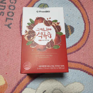 프롬바이오 오직 석류만 [그대로100 석류즙] 하루 1포로 건강하게 — 5점을 준 리뷰어가 2020년 6월 올린 사용 사진