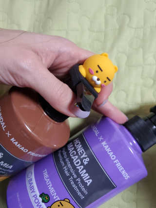 KUNDAL [쿤달 X 카카오프렌즈] 샴푸/트리트먼트 500ml 2구 세트 — 5점을 준 리뷰어가 2020년 11월 올린 사용 사진