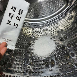 무디메이드 MUDI 세탁조 클리너 2세트 — 5점을 준 리뷰어가 2020년 6월 올린 사용 사진