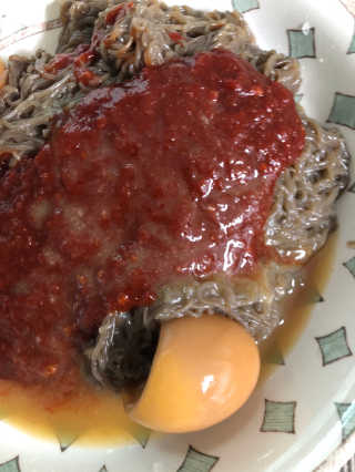[해주냉면] 신천맛집 매운 비빔냉면 2인분 + 무절임 — 5점을 준 리뷰어가 2020년 5월 올린 사용 사진