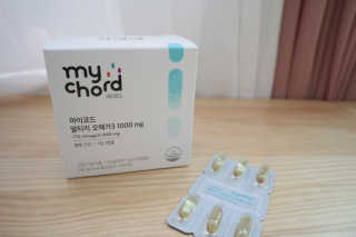 JW중외제약 마이코드 알티지 오메가3 1000 mg — 5점을 준 리뷰어가 2020년 9월 올린 사용 사진