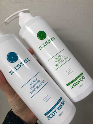 일리세이 허니 샴푸 500ml + 허니 바디워시 500ml 세트 — 4.5점을 준 리뷰어가 2020년 4월 올린 사용 사진