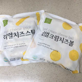 가치식탁 리얼치즈스틱, 리얼크림치즈볼 — 4점을 준 리뷰어가 2020년 9월 올린 사용 사진