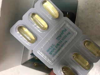 JW중외제약 마이코드 알티지 오메가3 1000 mg — 4점을 준 리뷰어가 2020년 9월 올린 사용 사진