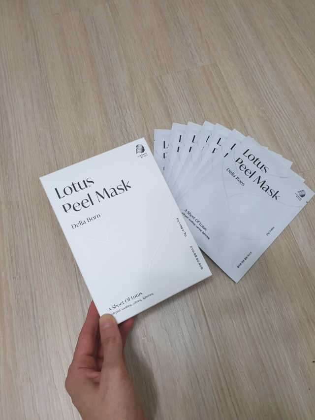 델라본 연꽃 필링 마스크 1 box 리뷰 사진