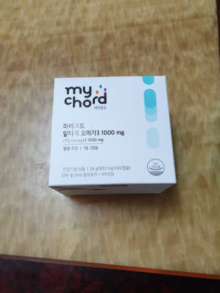 JW중외제약 마이코드 알티지 오메가3 1000 mg — 5점을 준 리뷰어가 2020년 7월 올린 사용 사진