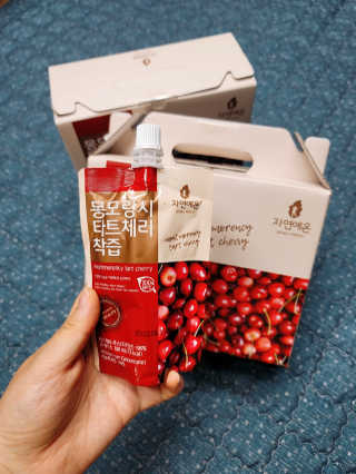 자연에온 몽모랑시 타트체리 착즙 100mL 10개입 2BOX — 5점을 준 리뷰어가 2020년 10월 올린 사용 사진