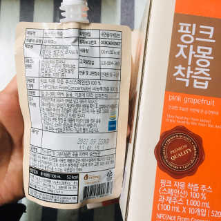 자연에온 핑크 자몽 착즙 100mL 10개입 2BOX — 4점을 준 리뷰어가 2020년 11월 올린 사용 사진