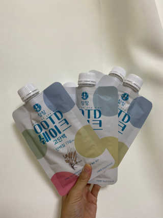 [꾸콤] 참참 OOTD쉐이크 고단백 일주일세트 50g x 5 — 5점을 준 리뷰어가 2020년 9월 올린 사용 사진