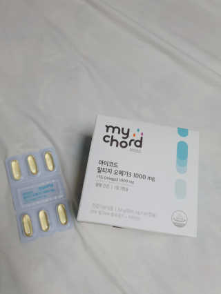 JW중외제약 마이코드 알티지 오메가3 1000 mg — 4점을 준 리뷰어가 2020년 10월 올린 사용 사진