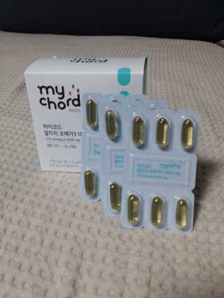 JW중외제약 마이코드 알티지 오메가3 1000 mg — 5점을 준 리뷰어가 2020년 9월 올린 사용 사진